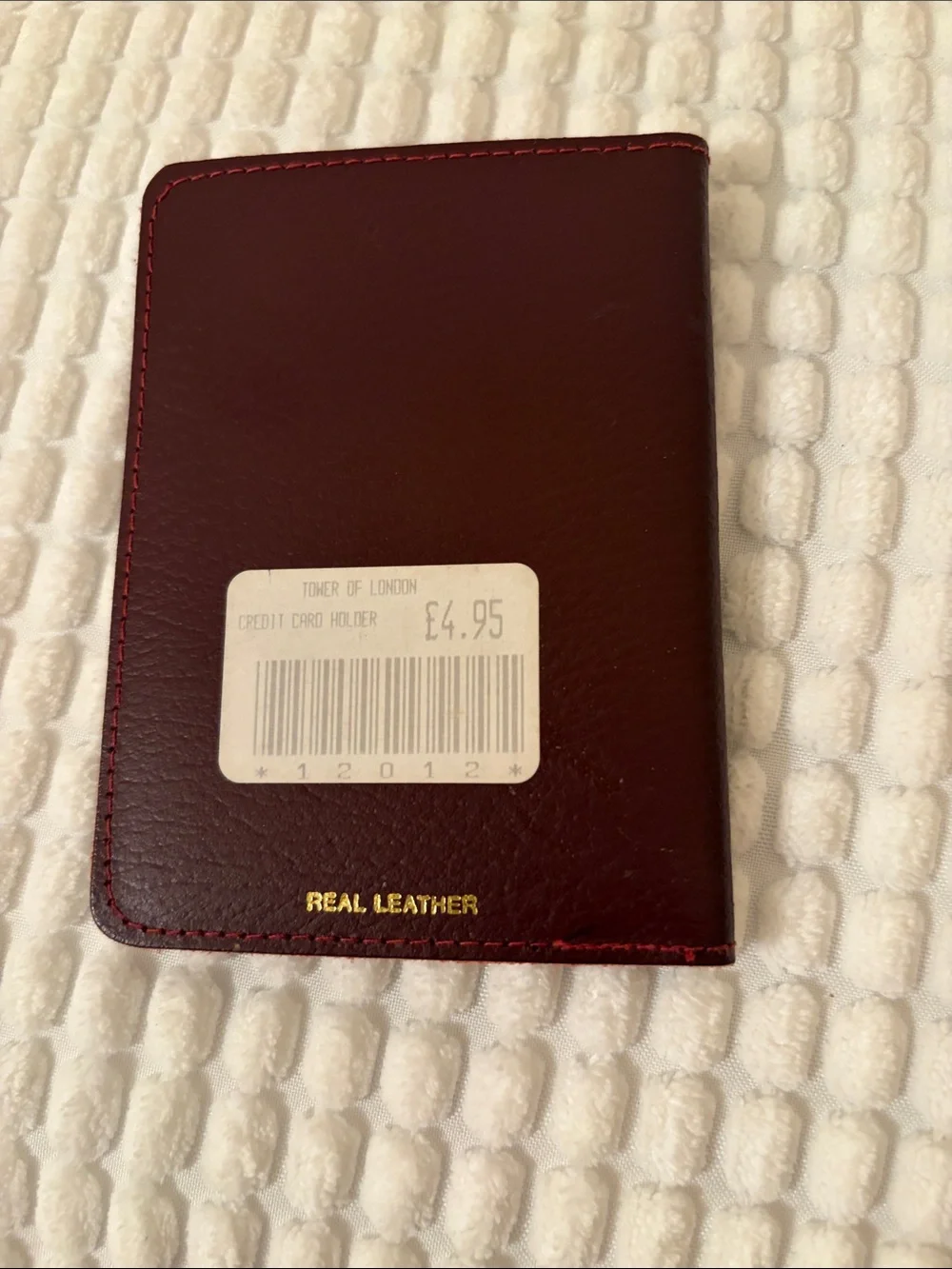 Tower of London leather credit card holder